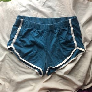 Teal Aero Booty Shorts
